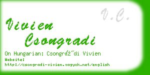 vivien csongradi business card